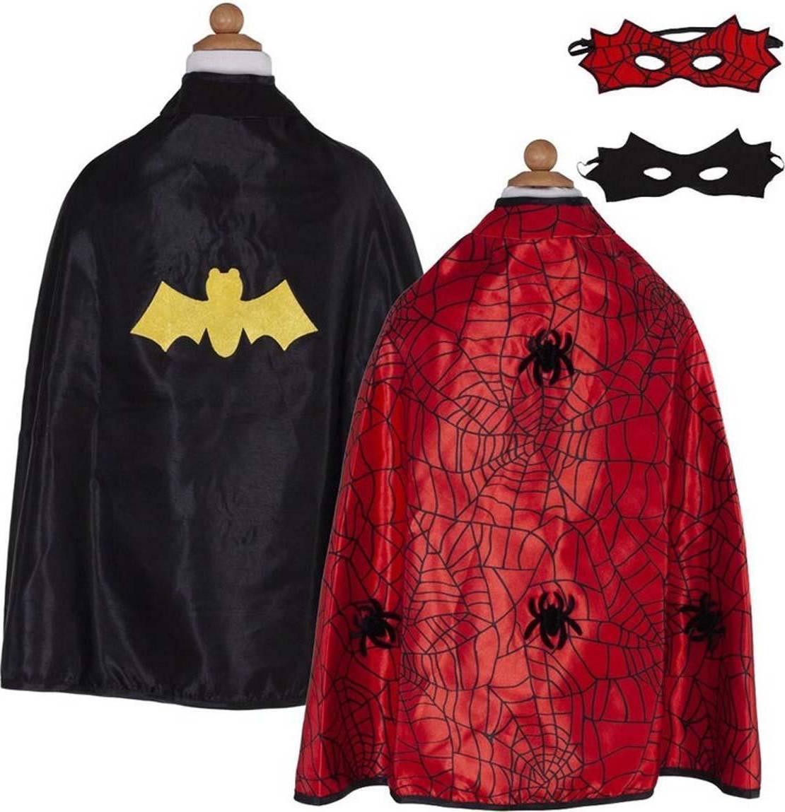 Bild på Great Pretenders Maskeraddräkt Spiderman/Batman Röd/Svart 4-6 år (104-116) Maskeradkläder
