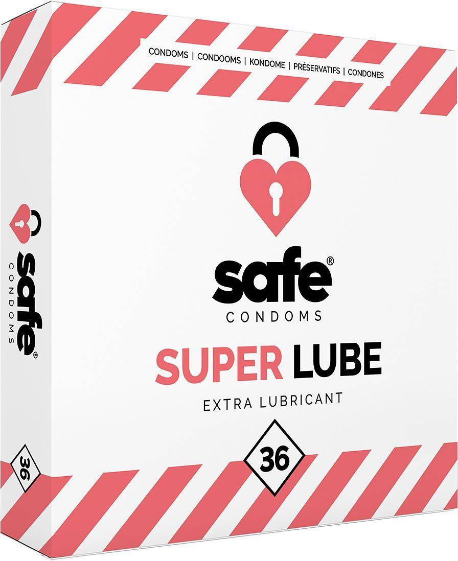  Bild på Safe Super Lube Extra Lubricant 36-pack kondomer