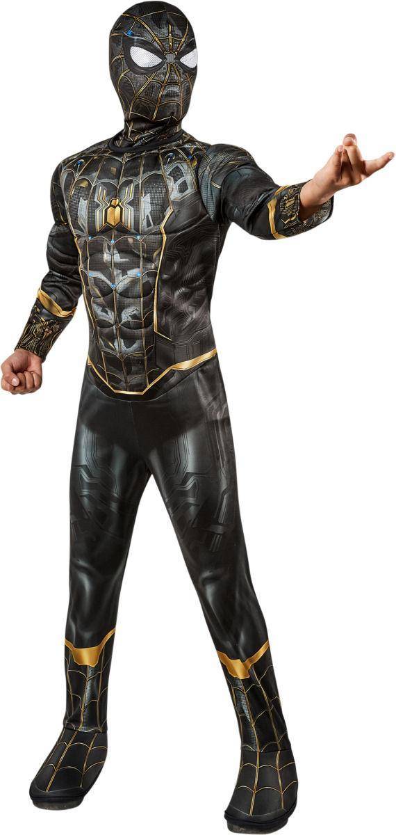 Bild på Rubies Marvel Spiderman No Way Home Black and Gold Deluxe Costume
