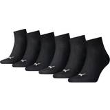 Strumpor Puma Unisex Plain Quarter Socks 6-pack - Black
