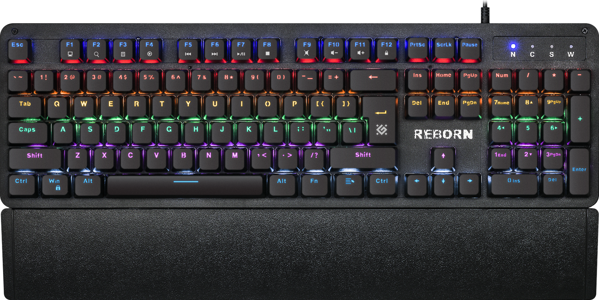  Bild på Defender Reborn GK-165DL (English) gaming tangentbord