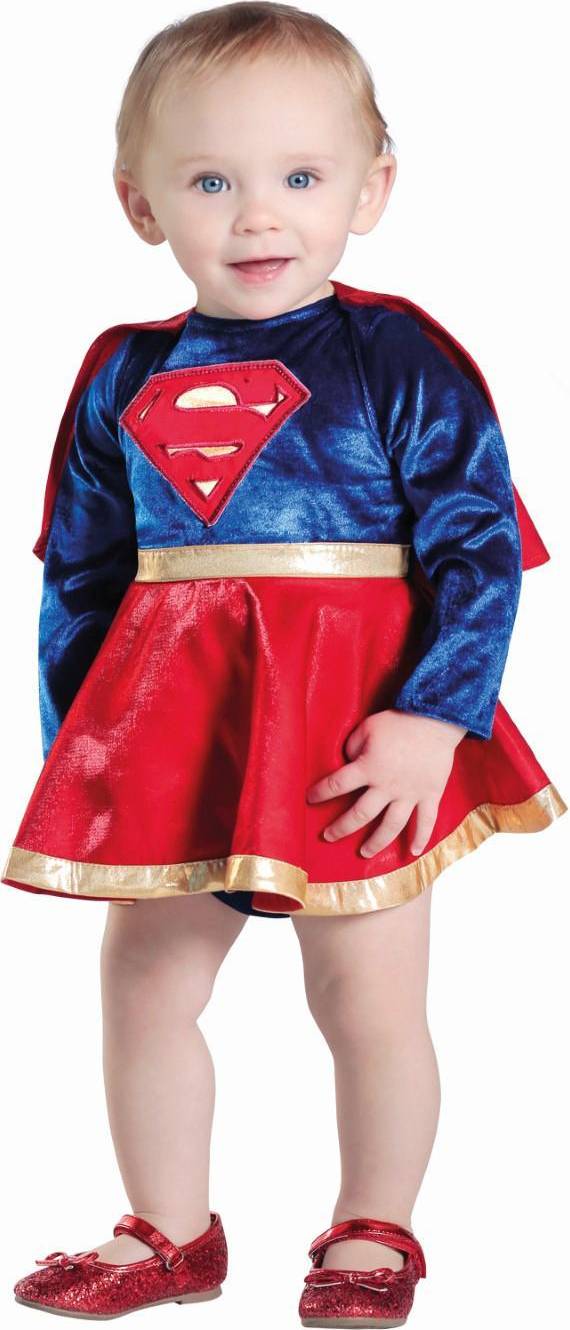 Bild på Rubies Supergirl Baby Udklædningstøj (6-24 måneder)(Str. 12-18M/18 MONTHS (12-18)