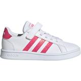 Racketsportskor Barnskor Adidas Kid's Grand Court - Footwear White/Real Pink/Footwear White