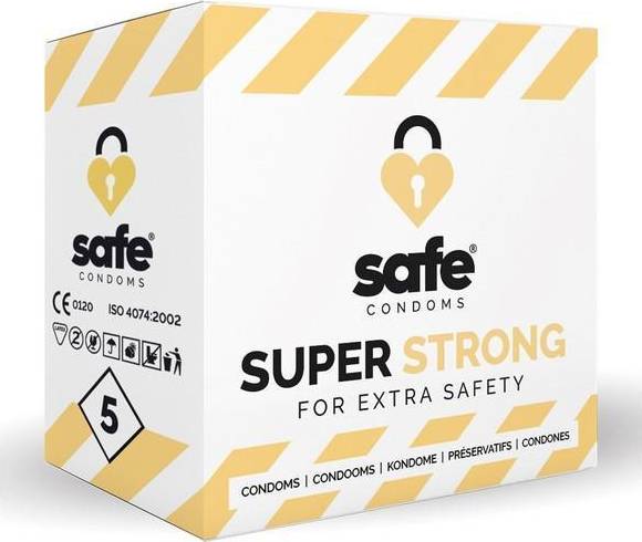  Bild på Safe Super Strong for Extra Safety 5-pack kondomer