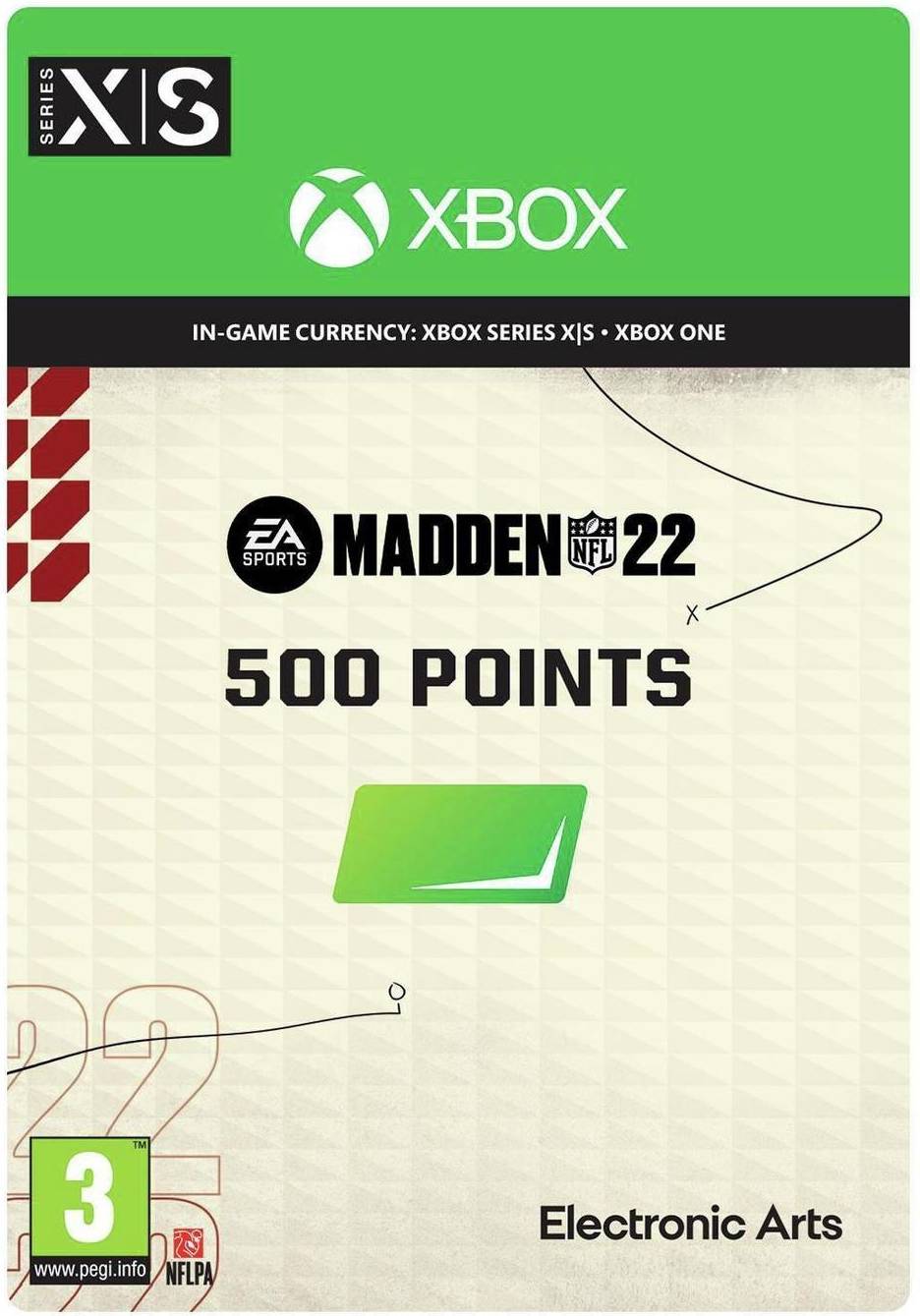  Bild på Electronic Arts Madden NFL 22 - 500 Points - Xbox One game pass / saldokort