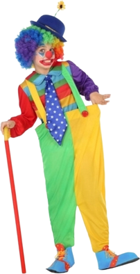 Bild på Th3 Party Maskeraddräkt för Barn Clown Grön Gul