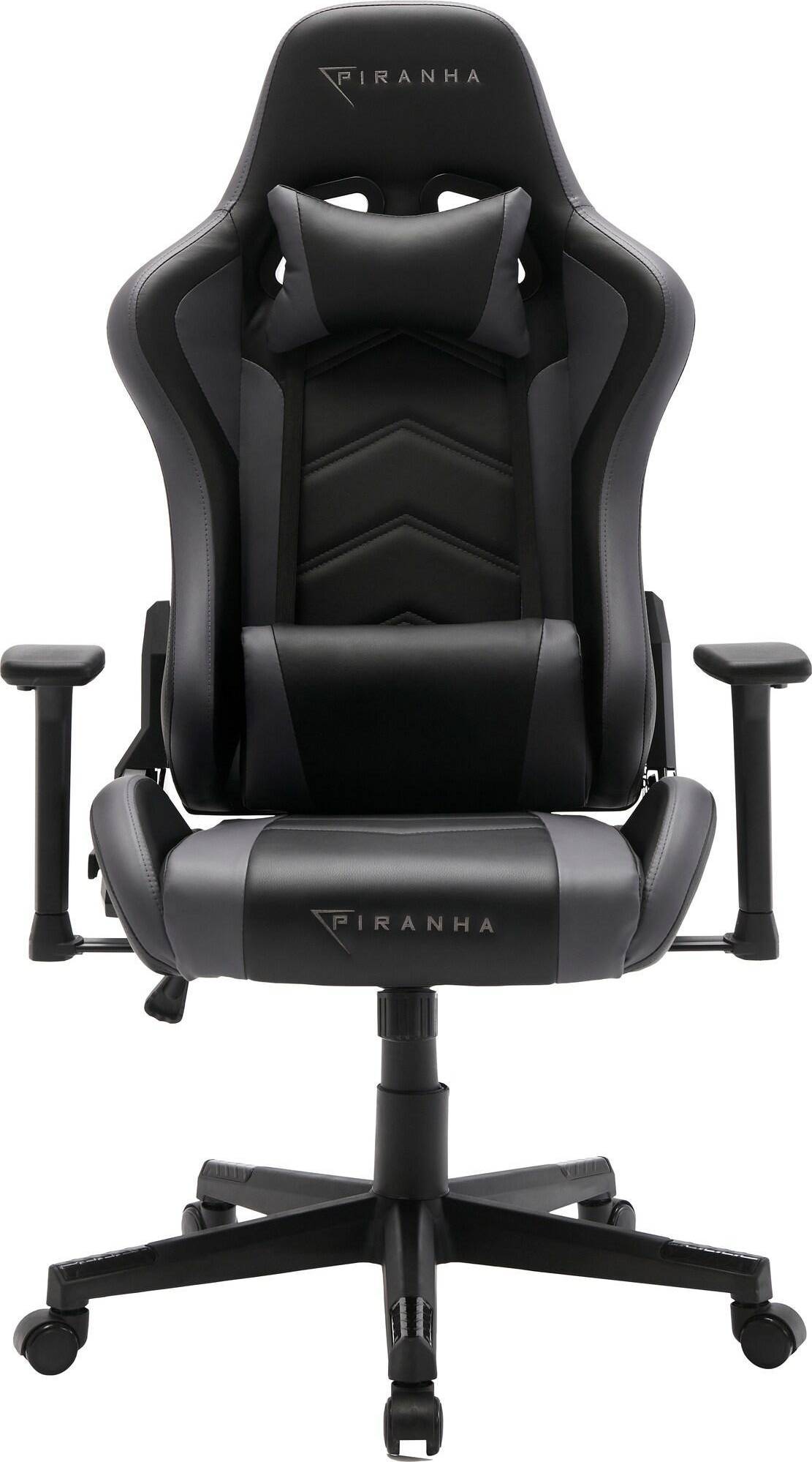  Bild på Piranha Attack V2 Gaming Chair - Black/Grey gamingstol