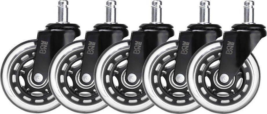  Bild på Don One GCW750 3 Inch Gaming Chair Casters (5 Pieces) - Black gamingstol