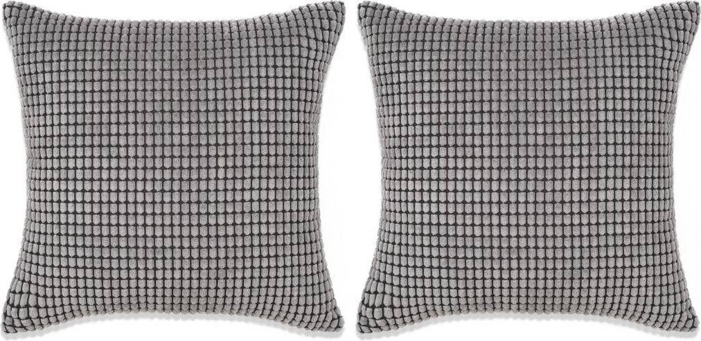  Bild på vidaXL 132902 2-pack Complete Decoration Pillows Grey (60x60cm) prydnadskudde
