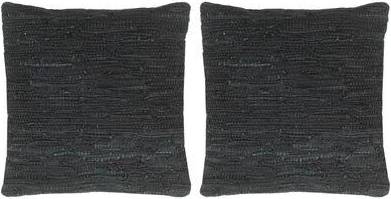 Bild på vidaXL 134003 2-pack Complete Decoration Pillows Black (45x45cm) prydnadskudde
