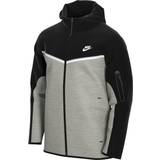 Herrar Tröjor Nike Sportswear Tech Fleece Full-Zip Hoodie - Black/Dark Grey Heather/White