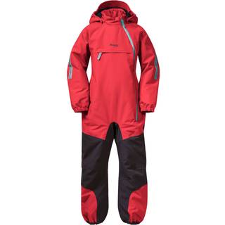 Bergans Kid's Lilletind Insulated Coverall - Light Dahlia Red/Solid Charcoal/Light Greenlake (7983)