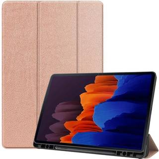 MTK Slim Fit Cover Fodral Till Samsung Galaxy Tab S7 Plus RoseGold