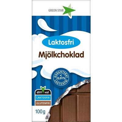 Green Star Laktosfri Mjölkchoklad 100g