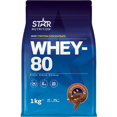 Star Nutrition Whey-80 Chocolate Peanut 1kg
