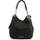 Michael Kors Lillie Large Pebbled Leather Shoulder Bag - Black