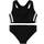 adidas Girl's 3-Stripes Bikini - Black/White (DQ3318)