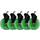 L33T 3 Inch Universal Gaming Chair Casters (5 Pieces) - Green
