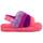 UGG Kid's Fluff Yeah Slides - Pink/Purple Rainbow