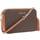 Michael Kors Ginny Medium Logo Crossbody Bag - Brown