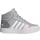 adidas Kid's Hoops 2.0 Mid - Grey Two/Cloud White/Clear Pink