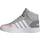 adidas Kid's Hoops 2.0 Mid - Grey Two/Cloud White/Clear Pink