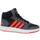 adidas Kid's Hoops 2.0 Mid - Core Black/Solar Red/Grey