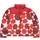 The North Face Printed 1996 Retro Nuptse Jacket - Fiery Red Ic Geo Print