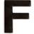 Habo Self Adhesive Letter F