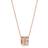 Sif Jakobs Corte Piccolo Necklace - Rose Gold/White