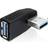 DeLock 65342 USB A-USB A 3.0 M-F Angled Adapter
