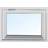 Effektfönster M12 Trä Överkantshängt 2-glasfönster 130x60cm