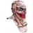 Generique Deadly Silence Latex Head and Chest Mask Horror Halloween