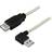 Deltaco USB A - USB A (angled) M-F 2.0 0.2m