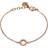 Edblad Monaco Mini Bracelet - Rose Gold/Transparent