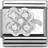 Nomination Composable Classic Link Clover And Stones Charm - Silver/White