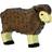 Holztiger Sheep Standing Black 80075