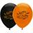Latex Ballon Happy Halloween Orange/Black 50-pack