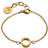 Edblad Monaco Bracelet - Gold/Transparent