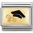 Nomination Composable Classic Graduation Cap Link Charm - Silver/Gold/Black