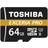 Toshiba Exceria Pro M501 MicroSDHC Class 10 UHS-II U3 270/150MB/s 64GB +Adapter