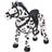 vidaXL Standing Toy Horse Plush
