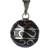 Babylonia Bola with Curls Pendant - Silver/Black