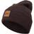 Urban Classics Leatherpatch Long Beanie - Heatherbrown