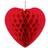 Amscan Hanging Heart-Shaped Red 3-pack
