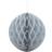 PartyDeco Honeycomb Ball 10cm Light Grey
