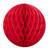 PartyDeco Honeycomb Ball 10cm Red