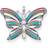 Thomas Sabo Butterfly Pendant - Silver/Multicolour