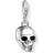 Thomas Sabo Charm Club Skull Charm Pendant - Silver