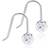 Blomdahl Mini Pendant Earrings - Silver/White
